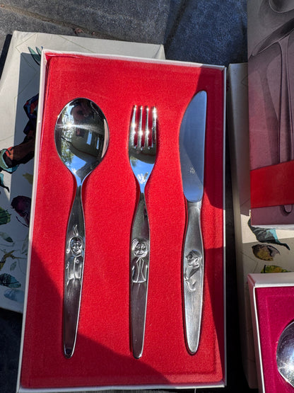 WMF Max & Moritz Vintage Youth Cutlery — Made in Germany, Silver-Plate & Stainless