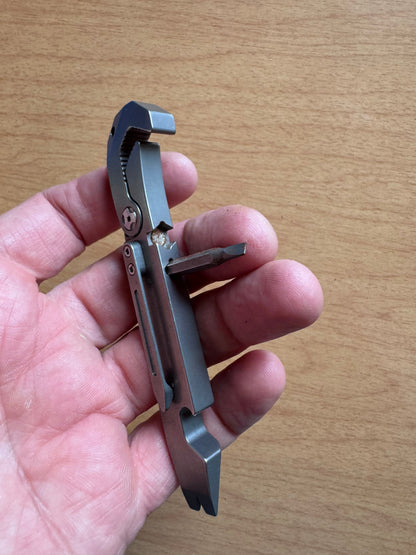 Cobratec OTF Knife — Neon Green D2 Tanto + Titanium Pry Bar Kit