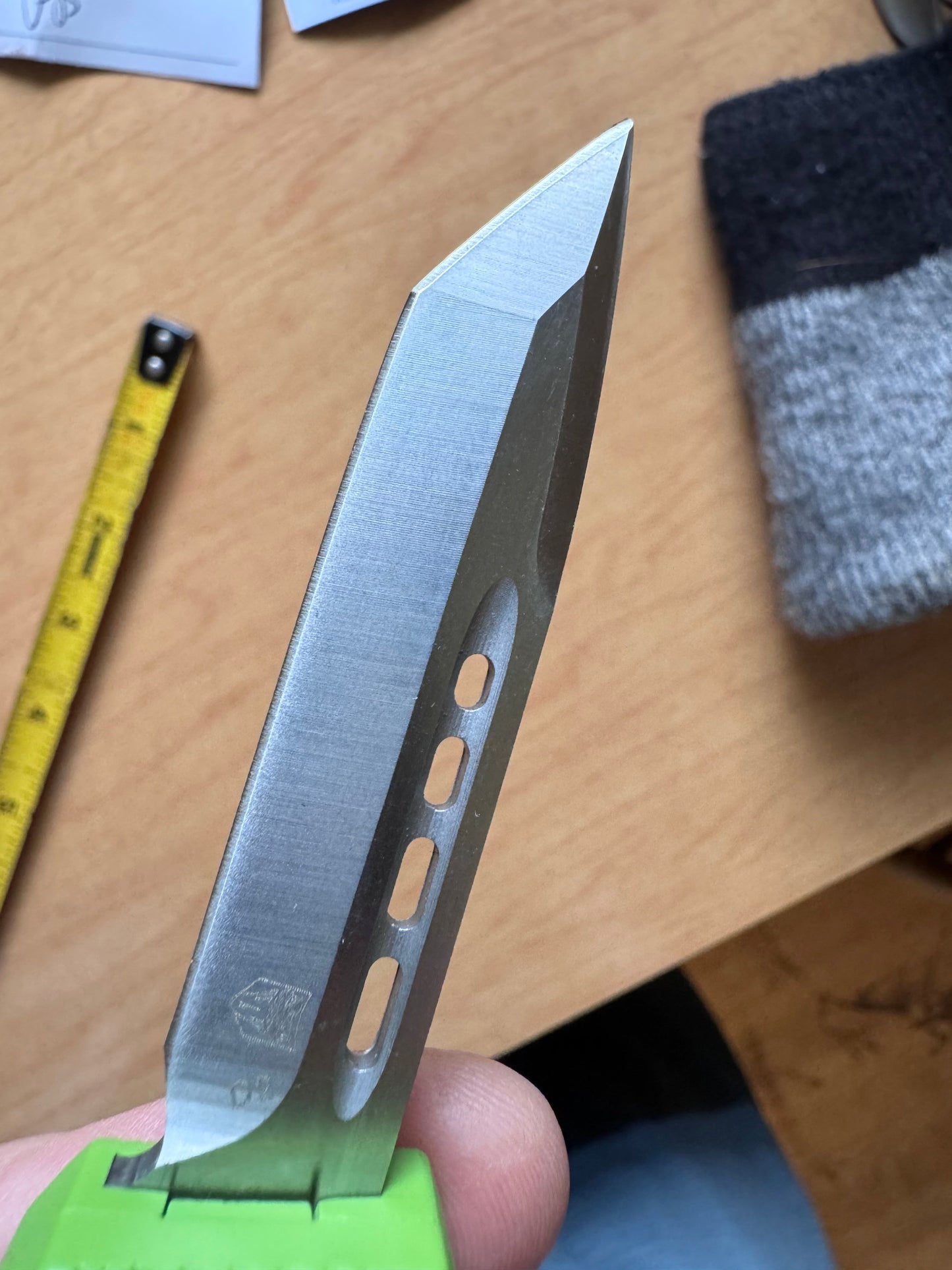Cobratec OTF Knife — Neon Green D2 Tanto + Titanium Pry Bar Kit