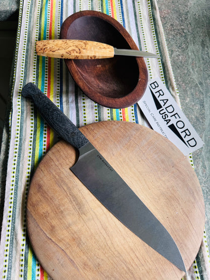 Bradford Knives Magna-Cut Culinary Set — Made in USA, CPM Super Steel, Carbon Fiber Handle