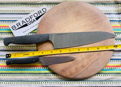 Bradford Knives Magna-Cut Culinary Set — Made in USA, CPM Super Steel, Carbon Fiber Handle