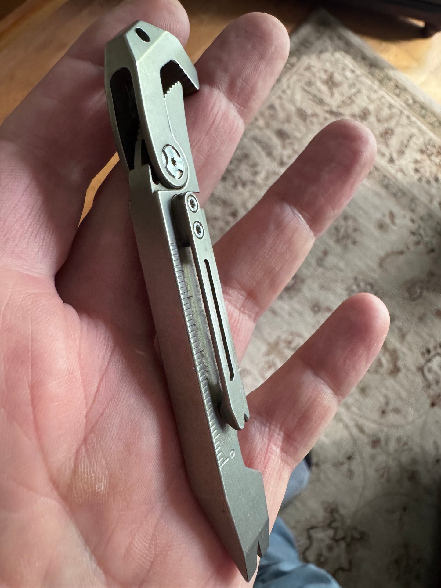 Cobratec OTF Knife — Neon Green D2 Tanto + Titanium Pry Bar Kit