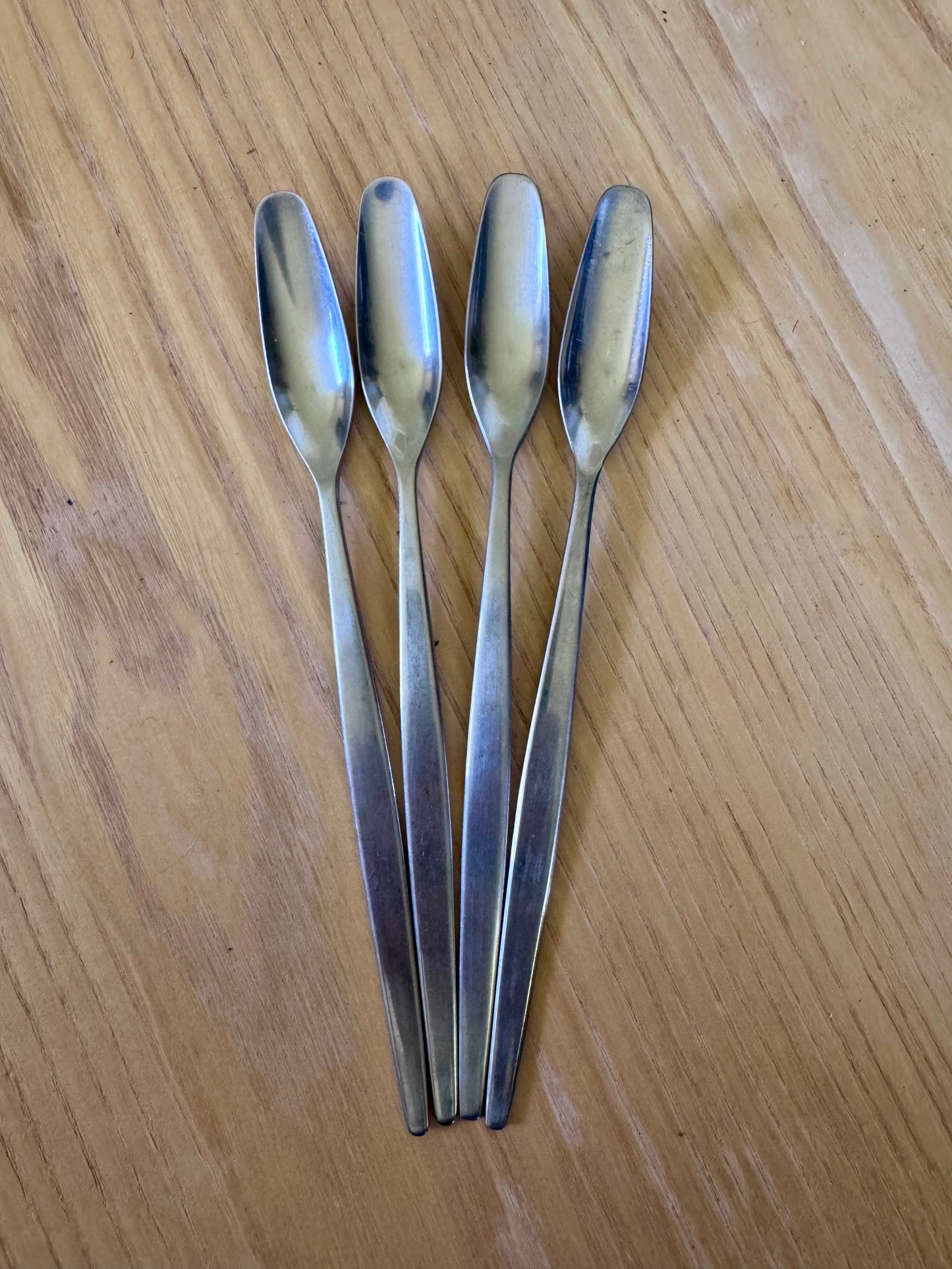 Gense 18-8 Stainless Steel Iced Tea Spoons — Lot of 4 | Sweden