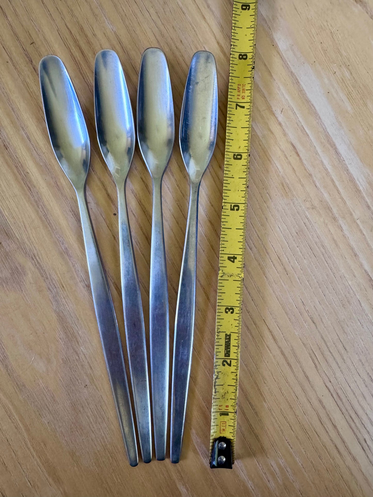 Gense 18-8 Stainless Steel Iced Tea Spoons — Lot of 4 | Sweden