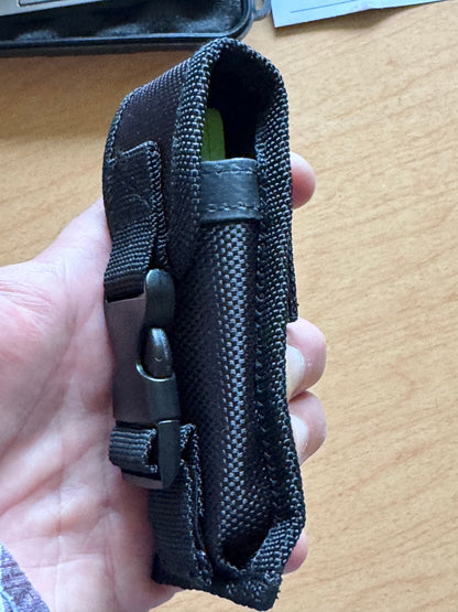 Cobratec OTF Knife — Neon Green D2 Tanto + Titanium Pry Bar Kit