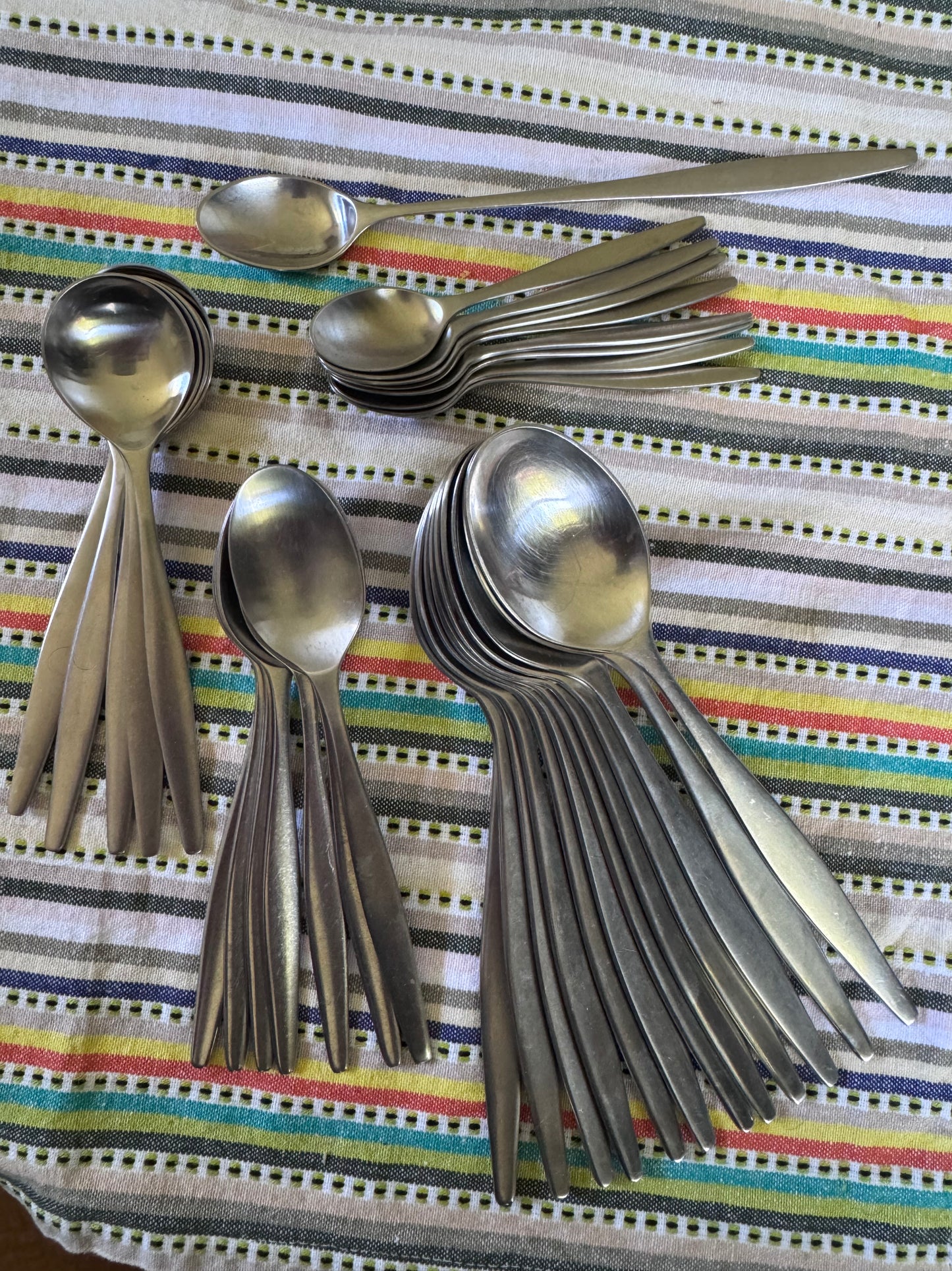 Vintage Norwegian Spoon Collection — Made in Norway, Lauffer & Aztec, Mid-Century