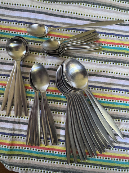 Vintage Norwegian Spoon Collection — Made in Norway, Lauffer & Aztec, Mid-Century
