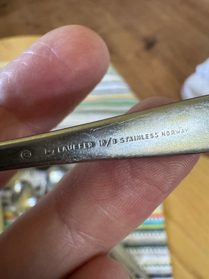 Vintage Norwegian Spoon Collection — Made in Norway, Lauffer & Aztec, Mid-Century
