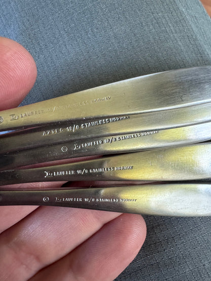 Vintage Norwegian Spoon Collection — Made in Norway, Lauffer & Aztec, Mid-Century