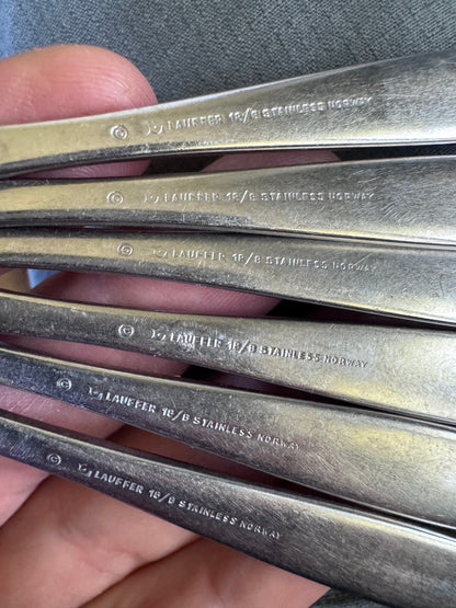 Vintage Norwegian Spoon Collection — Made in Norway, Lauffer & Aztec, Mid-Century