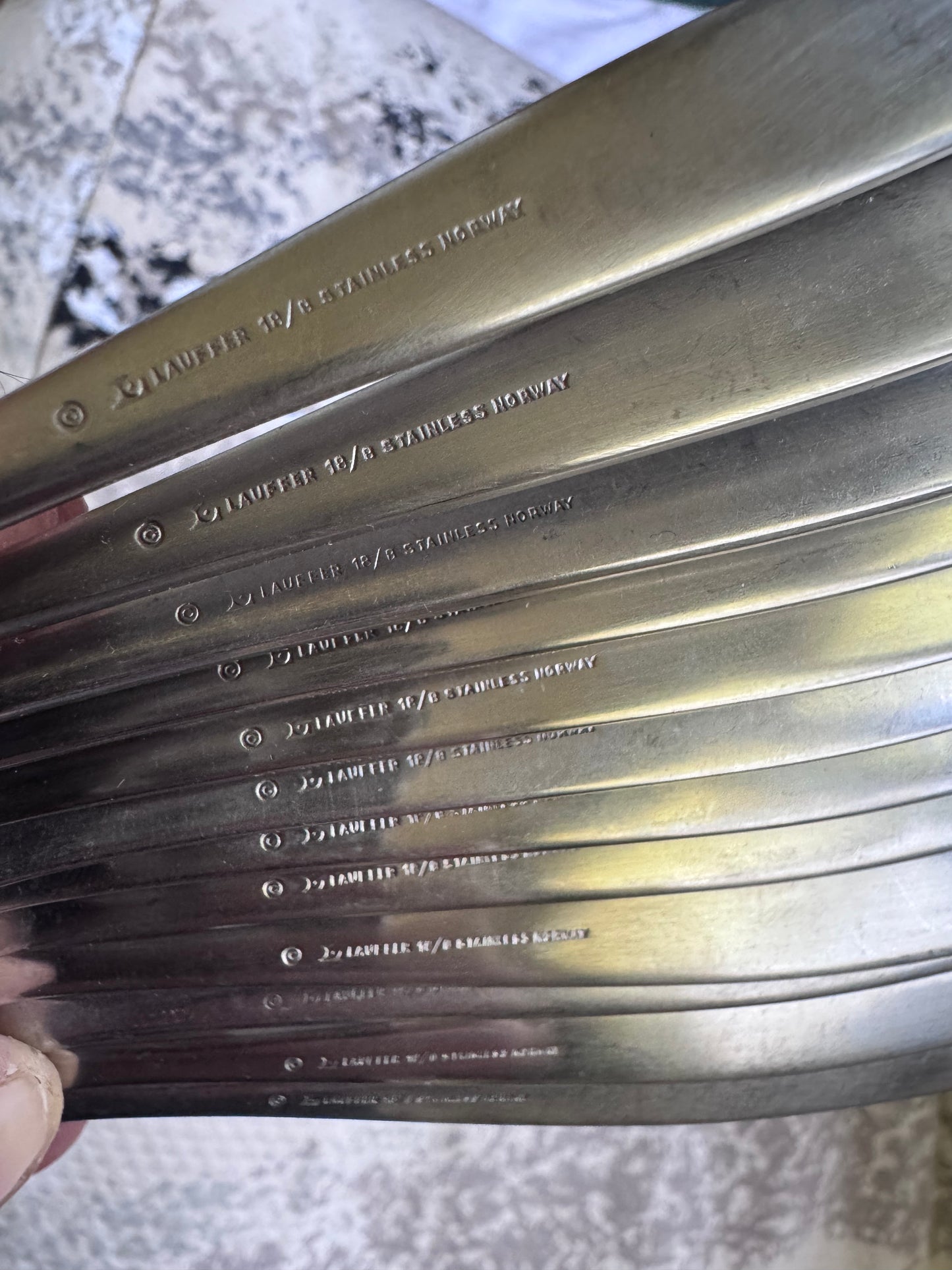 Vintage Norwegian Spoon Collection — Made in Norway, Lauffer & Aztec, Mid-Century
