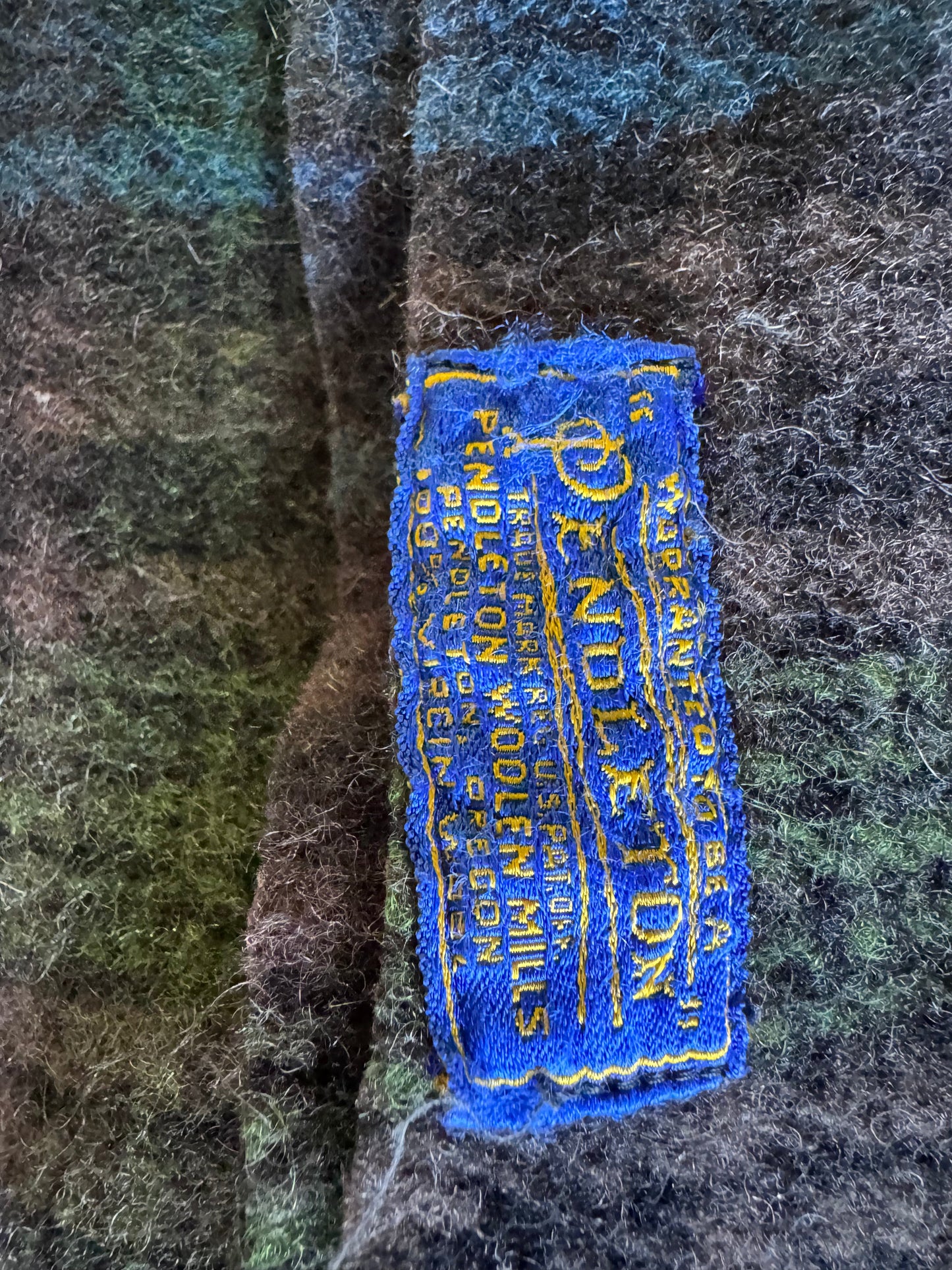 Vintage Pendleton Wool Fringe — Two 5 ft Sections, Hand-Cut, 100% Felted Wool