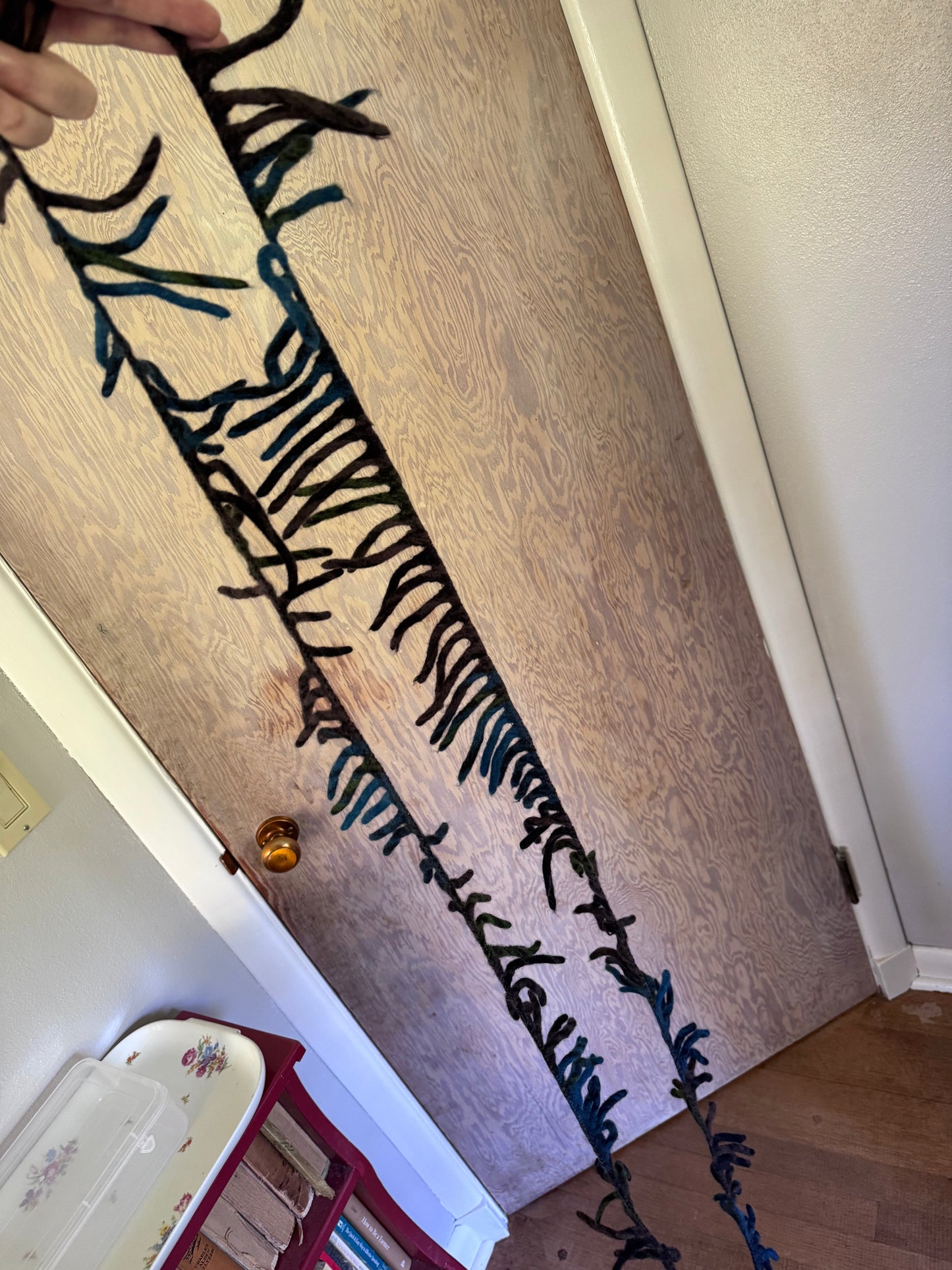 Vintage Pendleton Wool Fringe — Two 5 ft Sections, Hand-Cut, 100% Felted Wool