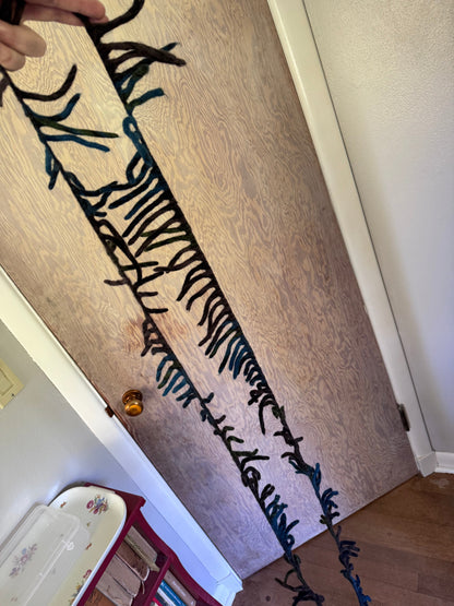 Vintage Pendleton Wool Fringe — Two 5 ft Sections, Hand-Cut, 100% Felted Wool