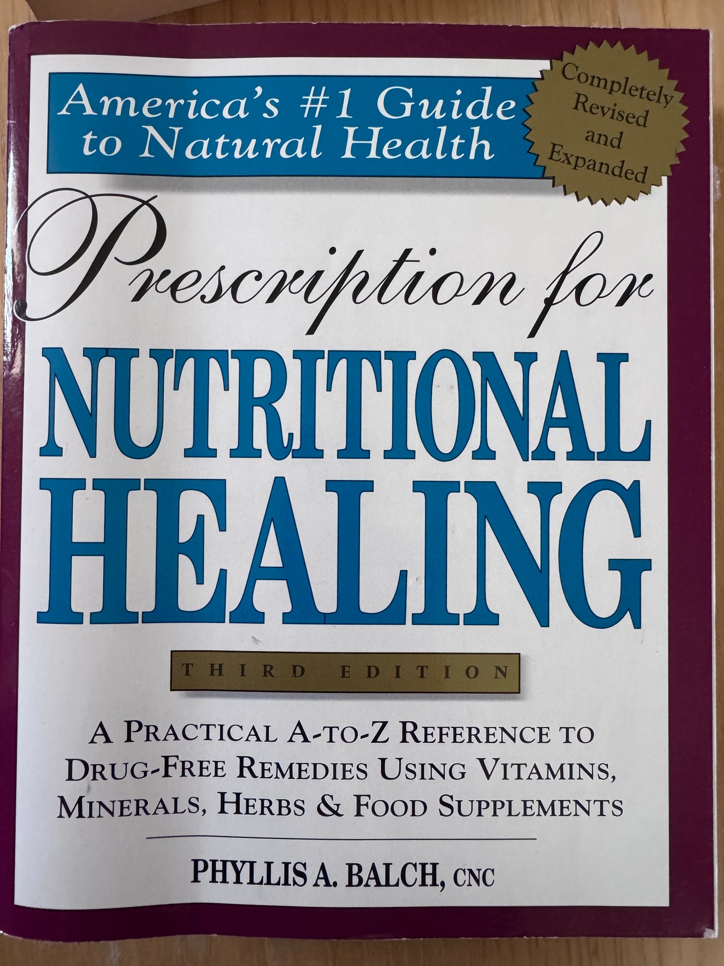 Book: PRESCRIPTION FOR
NUTRITIONAL HEALING