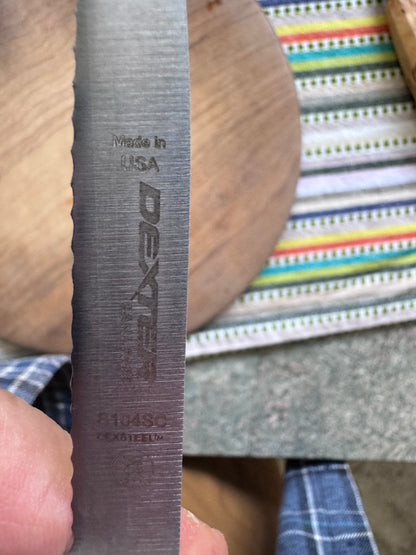 Dexter Utility Boning Knife — Made in USA, Serrated, Sheath Included