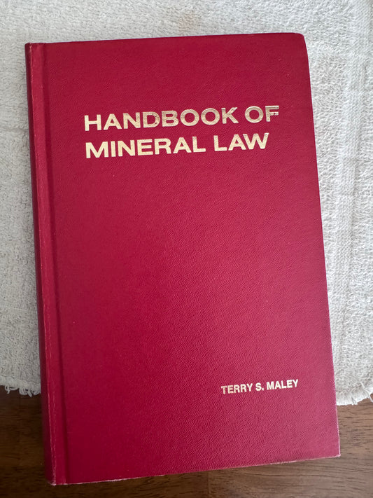Book: Handbook of Mineral Law