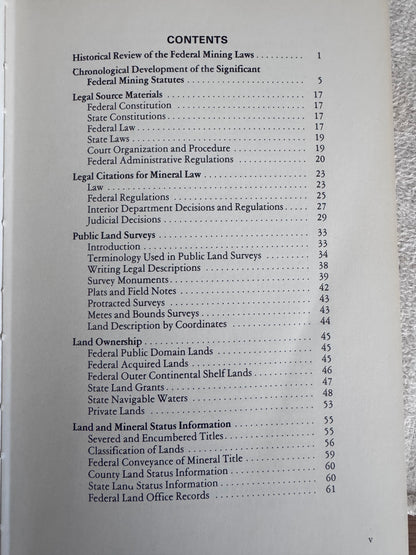 Book: Handbook of Mineral Law