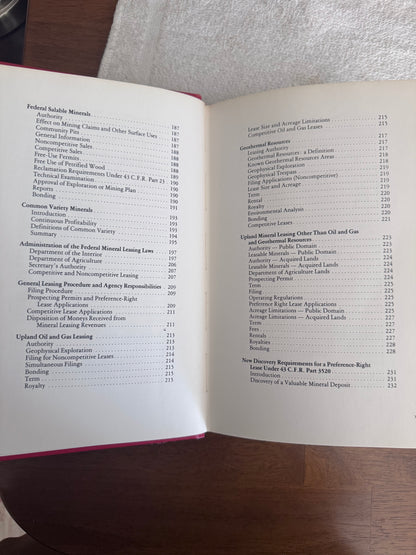 Book: Handbook of Mineral Law