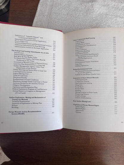Book: Handbook of Mineral Law