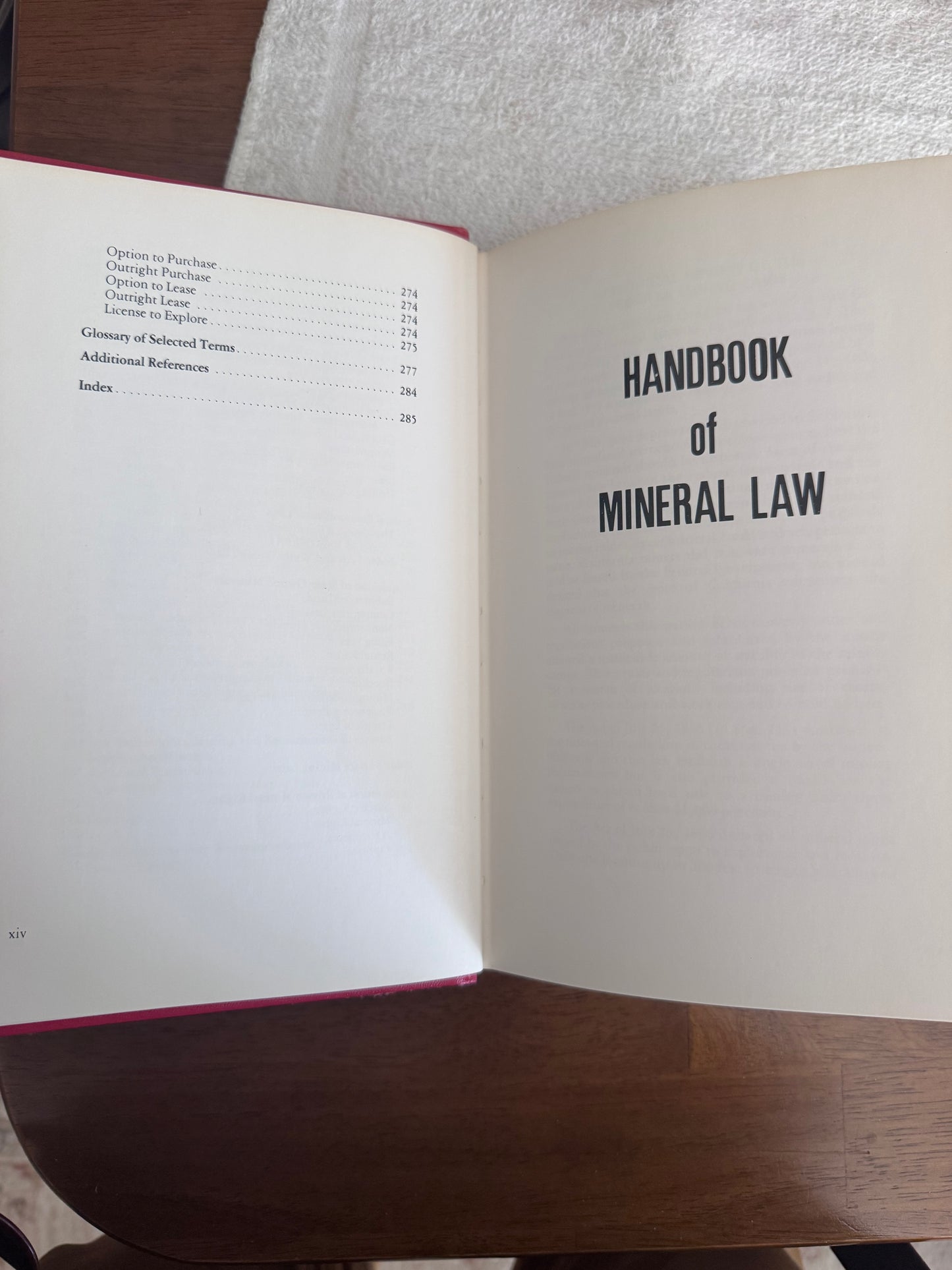 Book: Handbook of Mineral Law