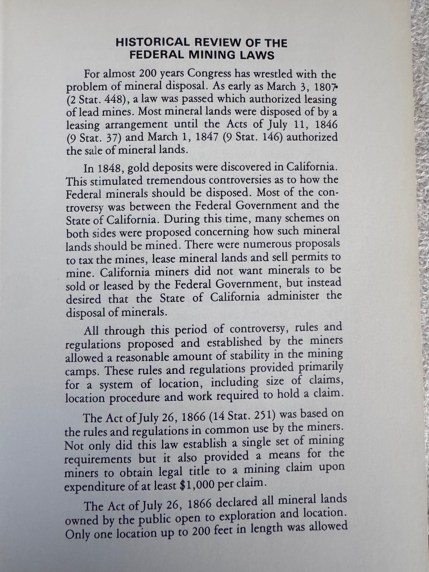 Book: Handbook of Mineral Law
