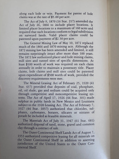 Book: Handbook of Mineral Law