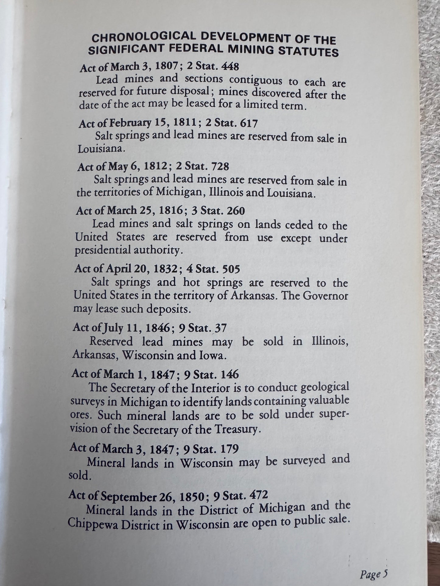 Book: Handbook of Mineral Law