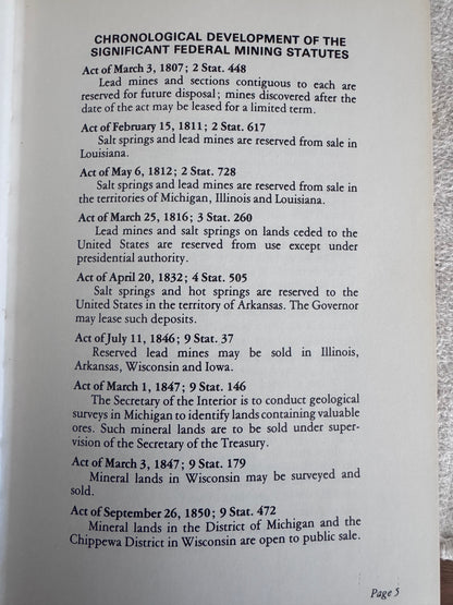 Book: Handbook of Mineral Law