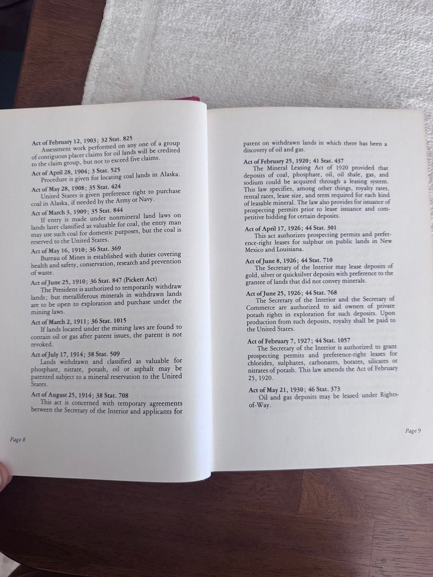 Book: Handbook of Mineral Law