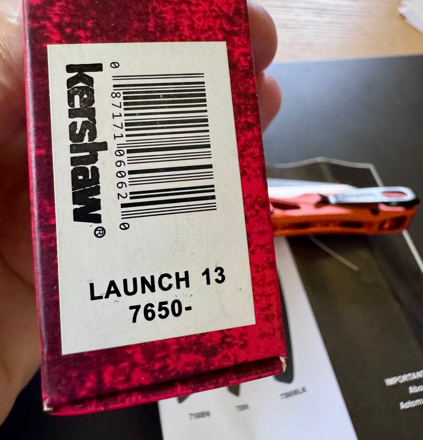 Kershaw Launch 13 Automatic Knife — Orange | Made in USA