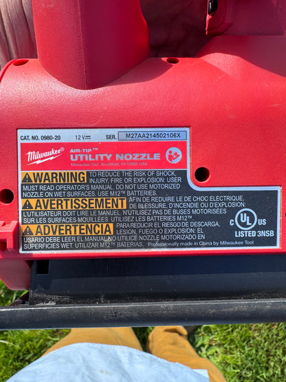 Milwaukee M12 FUEL Shop Vac + AIR-TIP Motorized Nozzle + Compact Vacuum — Complete 3-Piece Set | Excellent Condition